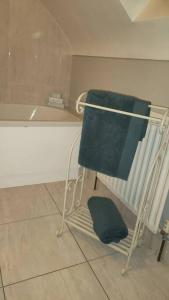 MoneymoreMeadow View的浴室配有浴缸旁的毛巾架