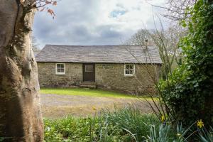 PaulBeautiful Cornish barn in the stunning Lamorna valley with large garden的一座带庭院的古老石头房子