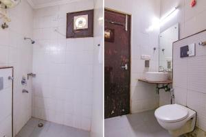 古尔冈FabExpress JDM Residency的一间带卫生间和水槽的浴室