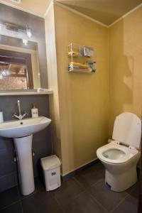 埃皮斯科皮MintHouse Holiday Home的一间带水槽和卫生间的浴室