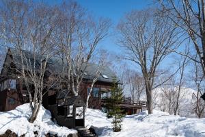 二世古Niseko HyKrots IKIGAI Village的雪中树屋