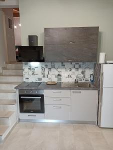 埃费奥纳斯Vita vi的厨房配有水槽和炉灶