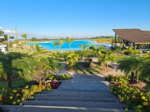 圣克鲁斯BEACH HOUSE Mar Adentro, lugar paradisiaco的享有海滩美景。