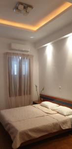 干尼亚皮娅住宿酒店的一间卧室设有一张大床和一个窗户。