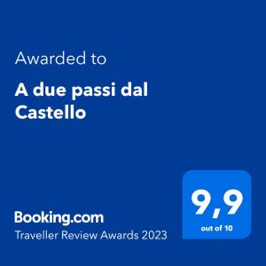 索马伦巴多A due passi dal Castello的蓝色请求卡,文字被授予蓝色柔和的卡西利亚