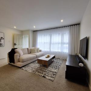 汉密尔顿Inner City 2 Bedroom Unit的带沙发和电视的客厅