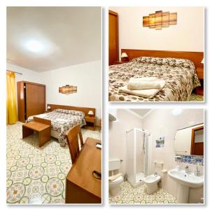 利帕里EnzoilNegro home的一间酒店客房 - 带一张床和一间浴室
