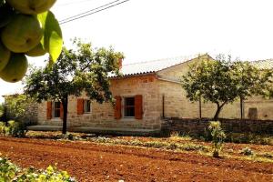 PifariRelaxing house on countryside in central Istria的房屋前的石头房子