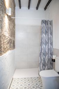 加尔达尔Casa El Terrero的带淋浴和卫生间的浴室