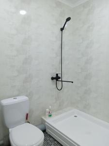塔什干GUESTO HOSTEL的浴室配有白色卫生间和浴缸。