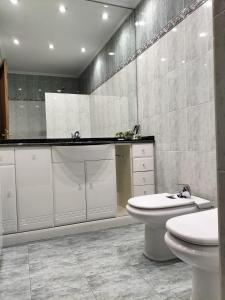 埃利松多Arotzetxea的浴室配有白色卫生间和盥洗盆。