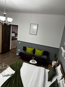 锡比乌Borkum的客厅配有床和沙发