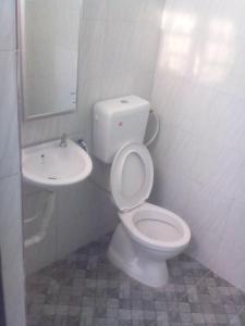 巴西富地Adilah Homestay B的一间带卫生间和水槽的浴室