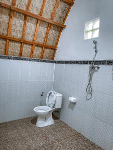 KlungkungMertha Sari Resto & Bungalow的一间带卫生间和淋浴的浴室