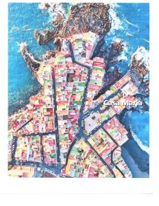 拉克鲁斯Casa Maria的海洋旁城市地图