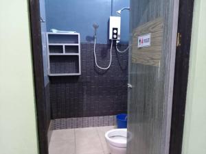 仙本那Awani homestay的浴室配有淋浴和卫生间。