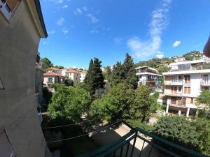 阿尔比索拉马里纳Apartment Gentile a 200 metri dal mare的阳台享有城市美景。