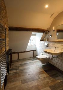 赛伦塞斯特金斯海德酒店的一间带水槽和卫生间的浴室