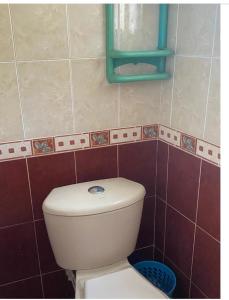弗洛伦西亚APARTAMENTO的浴室设有白色的卫生间和镜子