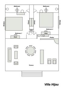圣吉吉Villa Campi Sorga的房屋的平面图