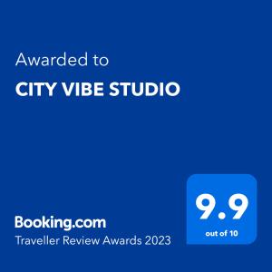 CITY VIBE STUDIO的证书、奖牌、标识或其他文件