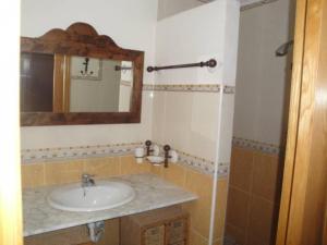 埃尔切Como en casa 1的一间带水槽和镜子的浴室