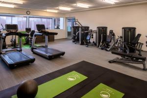 列克星敦列克星敦元素酒店的健身房设有跑步机和椭圆机