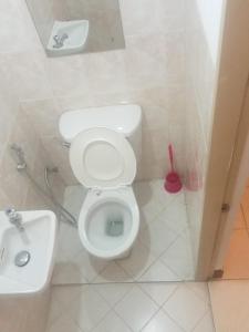 科伦坡Rudra Residence Apartment的一间带卫生间和水槽的浴室