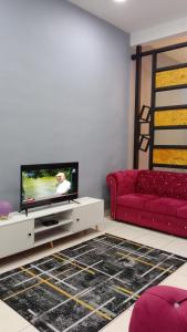 MAS'homestay perlis的电视和/或娱乐中心