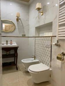 克拉科夫Radiance Residence的一间带卫生间和水槽的浴室