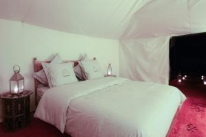 巴夏豪华帐篷客房内的一张或多张床位