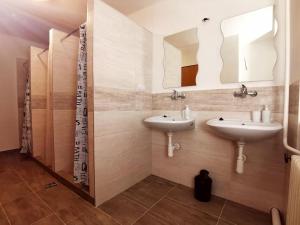 布雷兹诺DIAMOND house的浴室设有2个水槽和镜子