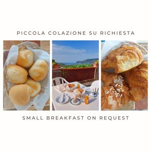 拉科纳Residenza Mini Hotel - RTA e Appartamenti Vacanza的面包和食物图片的拼贴