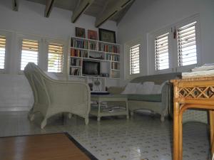 自由城Villa Romana的带沙发和电视的客厅