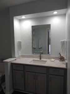 阿兰瑟斯港Bay Tree D2的一间带水槽和镜子的浴室