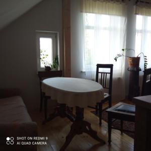 斯塔勒亚布伦基Zofiówka的客厅配有桌椅和窗户。