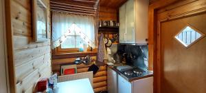 KjalarnesReykjavik 116 Cozy Mini Studio 14m2 On Road no1 28km from the center of Rvk的小厨房配有炉灶和水槽