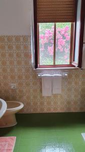维拉西米乌斯4 stagioni的一间带卫生间和窗户的浴室