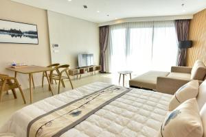 CONDOTEL 5 SAO THE SÓNG VŨNG TÀU Mr VƯƠNG VIP KHÔNG THANH TOÁN TRƯỚC的休息区