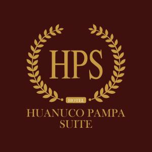 瓦努科Huanuco Pampa Suite的棕色背景的金桂花花环标志