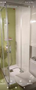 桑托尼亚APARTAMENTO 2 HABITACIÓNES con GARAJE EN SANTOÑA的带淋浴和卫生间的浴室