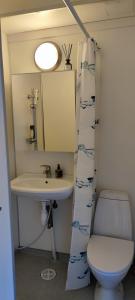 卑尔根AN Apartments的一间带卫生间和水槽的浴室