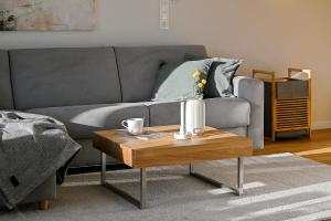 费马恩Helle Deel的带沙发和咖啡桌的客厅
