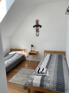 Solina Bieszczady Noclegi客房内的一张或多张床位