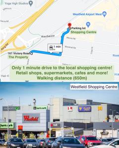 墨尔本Sunny House - Melbourne Airport Home的汽车交通购物中心地图