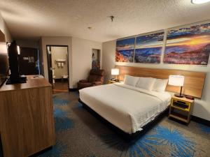 图克姆卡里图克姆卡里戴斯酒店的酒店客房设有一张大床和一台电视。