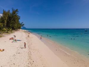 弗利康弗拉克O'Beach Boutique Studios的一群人,在海边的海滩上