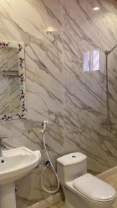 欧拉الجوهرة Diamond plus的浴室配有白色卫生间和盥洗盆。