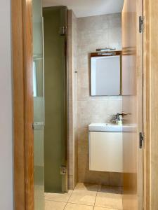 滨海托萨TDM公寓的一间带水槽和镜子的浴室