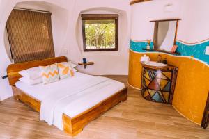 巴姆布达旅舍客房内的一张或多张床位